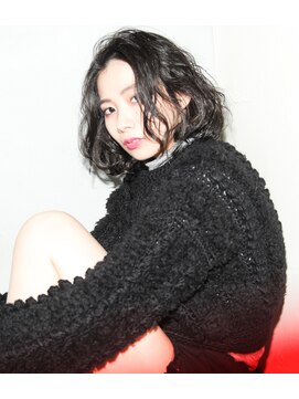 アン ヘア デザイン(un hair design) 【  un  】センターアート×リアルパーマ×ウェット