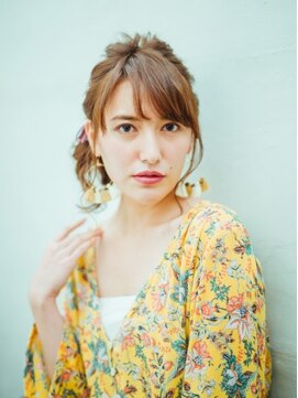 ヘアアンドメイク 心座(hair&make) ねじリンパアレンジ☆