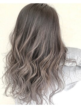 ラグーン(LAGOON) グレージュグラデーションカラー☆スタイル田中昌太