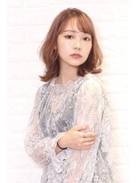 ヘアージェニック(hair genic) 外ハネミディ