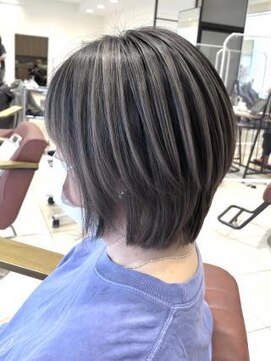 クアトログランシュ ひたちなか店(QUATRO×GranCieux) エアタッチバレイヤージュ×ナチュラルグレージュ