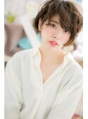 女っぷりUP！ダークアッシュ前下がりマッシュショートc1