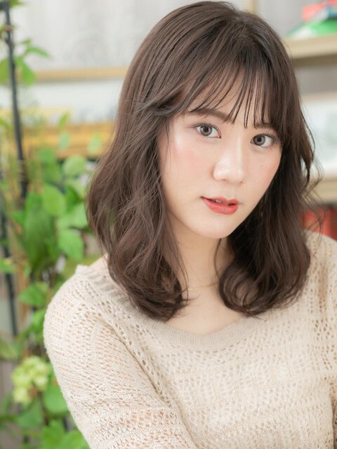 大人巻きバレイヤージュくせ毛風抜け感ヘアa北浦和20代30代40代