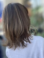 ヘアーエポック(hair epoque)&nbsp;30代40代ミディアムウルフ乾かすだけアッシュグレージュ透明感