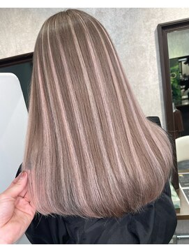 ルーゼン(LUXEN) 【LUXEN】グレージュ×ハイライト【ルーゼン】