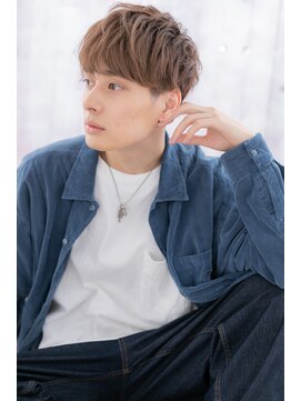 ミック 日暮里店(miq) アクセントカラーフェザーマッシュヘルシースタイルa1