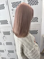 サンク 原宿 表参道(cinq)&nbsp;ミルクティーベージュダブルカラーインナーカラーケアブリーチ