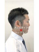 アミーコ(Amico)&nbsp;メンズ刈り上げショート七三ビジネスヘアスタイル清潔感好印象