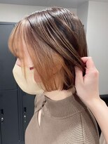 ベレーザ 渋谷(BELEZA)&nbsp;3194グクマッシュボブビビッドカラーバイカラーユニセックスボブ