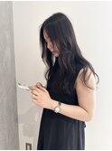 YOKE  大人ロングレイヤー小顔アッシュグレーラフウェーブ