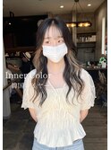 韓国レイヤーカット×インナーカラー