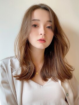 ロンド エスポワール 錦糸町(Lond espoir) 〇韓国ヨシンモリくびれ巻きセンターパートかきあげバング