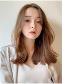 〇韓国ヨシンモリくびれ巻きセンターパートかきあげバング