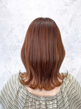 デミヘアー(Demi hair) チョコレートブラウン×ゆるふわウェーブ