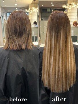 リリー(Lilley) 【lilley 稲永麻衣】エクステ+ブリーチカラー+天神韓国ヘア