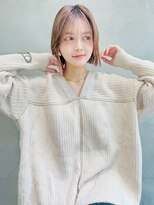 メーヴェ(Mowen) mowen 南堀江　切りっぱなし×ウォームブラウン×骨格矯正