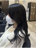 ミルクティーベージュカラーくびれヘアグレージュカラー韓国