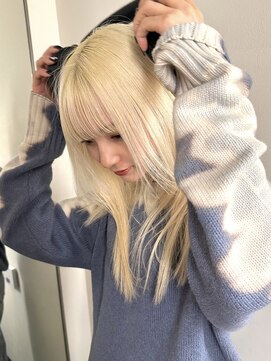 ダブ ギンザ(DaB ginza) 抜きっぱなしブロンド/金髪ロング/ケアブリーチ/銀座