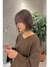 【ブリーチなし】Wケアカラー＋バイカルテクイックトリートメント　￥19800
