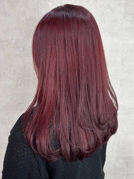 ルノン シェリー(LUNON cheliy) ボルドーカラー/レッドカラー/レイヤーカット/ブリーチなし