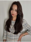 ワンホンレイヤーカット韓国ヘア