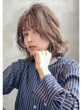 ギークス(GEEKS) 【GEEKS渋谷】パーマボブ/春カラー/アッシュベージュ/ボブウルフ