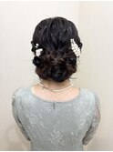 編み込みヘアアレンジ