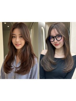 透明感・艶感のある白髪染め白髪ぼかし◎髪質改善カットでお悩み解決*郡山/リタッチ/カラー/ハイライト