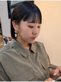 ワイドバング+切りっぱなしボブ*名駅/名古屋