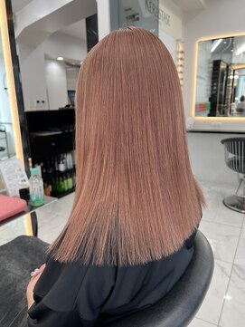 ラピス 渋谷本店(Lapis) ピンクベージュカラー/ピンクミルクティー/髪質改善/艶髪/韓国風