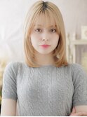 垢抜けハイトーンカラー小顔ウルフレイヤーa戸頭10代20代30代