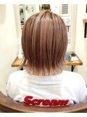 ハイトーンボブスタイル