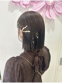 MANAMI/ストレート/ボブ/金箔