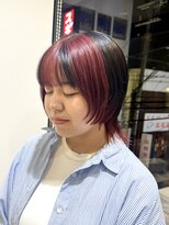 ニューヨークニューヨーク 阪急高槻店(NYNY)&nbsp;顔まわりデザインブリーチカラーウルフカット