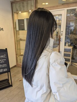 美髪縮毛矯正＊うる艶ロングヘア【カミケンアジト/福島】