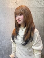 ポート バイ プライマル(port by primal) 着物ヘア/ダークアッシュ/ミディアムレイヤーカット/千葉