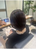 ショートボブ×レイヤー×ベージュカラー【南林間】