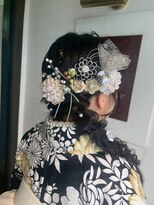 美容室 メザミー MESAMIES&nbsp;大人可愛い編み下ろしヘアセット和装ヘアアレンジ卒業式