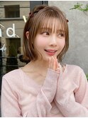 ショートボブ20代30代40代大人可愛い前下がり表参道