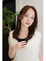 ノイ(noi)&nbsp;顔周りレイヤーカットくびれヘアミルクティーベージュカラー韓国