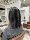 アンブレラカラー　ボブ　グレー