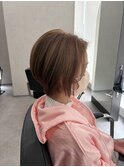 ミルクティーベージュ × 大人ショート【神永】