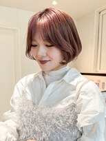アルバム 渋谷パルコ(ALBUM)&nbsp;秋色くすみベージュ透明感カラーワンレンボブルフ_ba535881