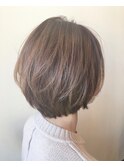 しっかり丸みのらくちんボブ