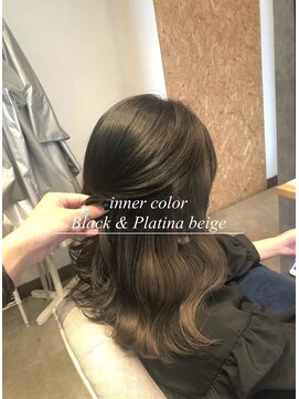 ダブルケーツー 倉敷店(wk-two) ☆派手すぎないインナーカラー platina beige☆