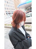 #カシスカラー#カシスピンク#ケアブリーチ#韓国ヘア