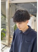 波巻きパーマ/マッシュ