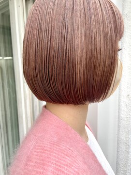 インビテーション(invitation) ピンクベージュ・ブリーチ・ボブ・ピンク