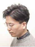 メンズ/ツーブロック/メンズショート/七三/アップバング/理容室