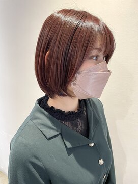 ベルベットヘア 千早店(Velvet hair) ブリーチなし！ピンクブラウン♪ 【福岡聖容】